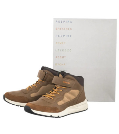 Geox J Rooner B. E - Wax.Syn+Nylon Cognac J46H0E 0MEFU C6001 (GE201-a) aulinukai