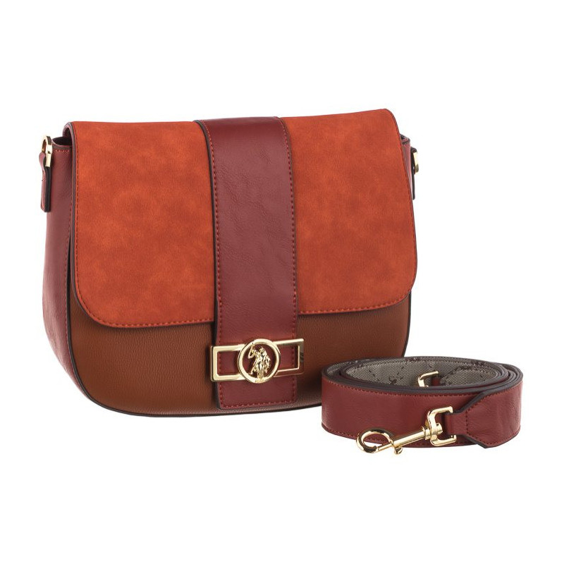 U.S. Polo Assn. Albany Crossb. W/Flap Bag Pu Rust Multicolor BIUYB4900WVP837 (US42-a) rankinė