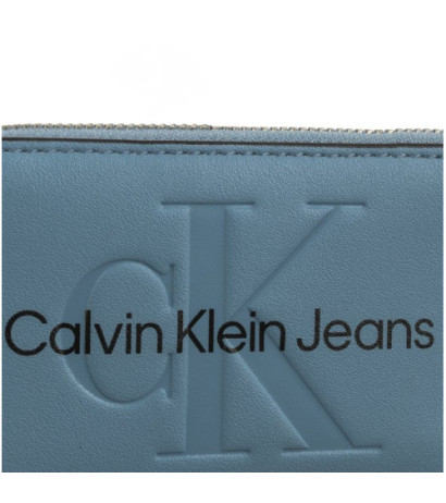 Calvin Klein Sculpted Med Zip Around Mono Blue Shadow Logo K60K607229 CEZ (CK121-e) rankinė