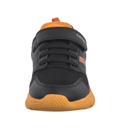 Geox J Sprintye B. A - Syn.Lea+Mesh Black/Orange J55GBA 0BC14 C0038 (GE209-a) sportiniai bateliai