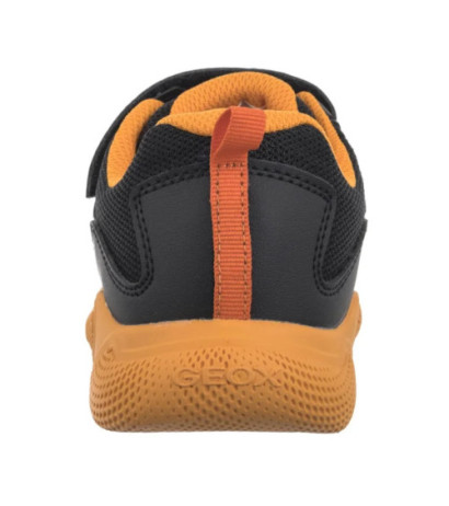 Geox J Sprintye B. A - Syn.Lea+Mesh Black/Orange J55GBA 0BC14 C0038 (GE209-a) sportiniai bateliai