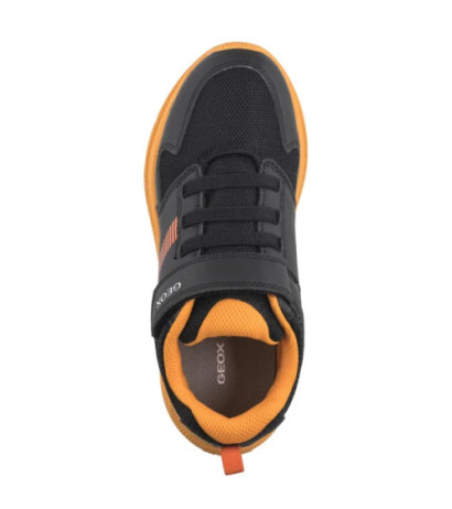 Geox J Sprintye B. A - Syn.Lea+Mesh Black/Orange J55GBA 0BC14 C0038 (GE209-a) sportiniai bateliai