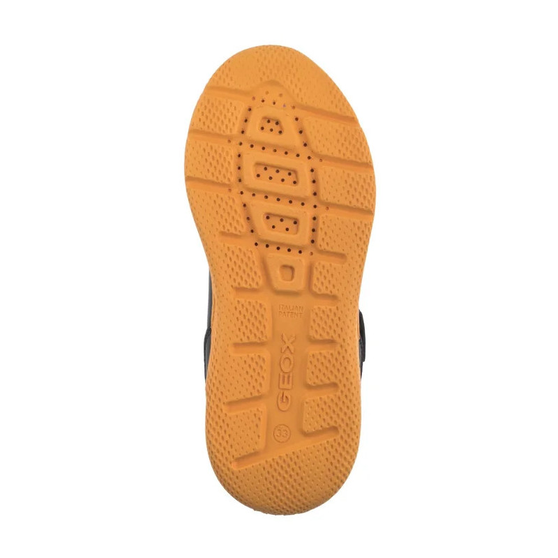 Geox J Sprintye B. A - Syn.Lea+Mesh Black/Orange J55GBA 0BC14 C0038 (GE209-a) sportiniai bateliai