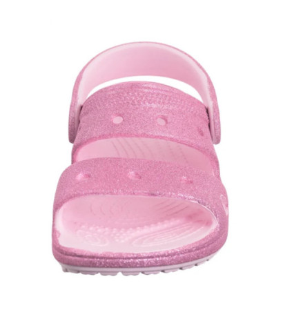 Crocs Classic Crosc Glitter Sandal Pink Milk 207983-6ZW (CR346-a) sandalai