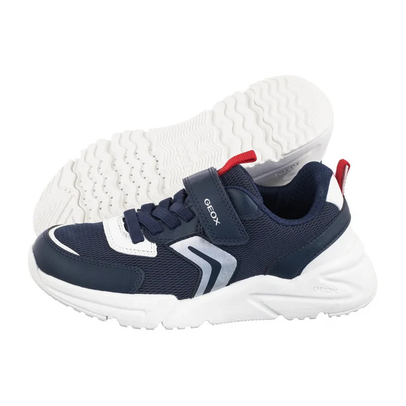 Geox J Loftus A - Mesh + Geobuck Navy/Red J55MQB 01454 C0735 (GE217-a) sportiniai bateliai