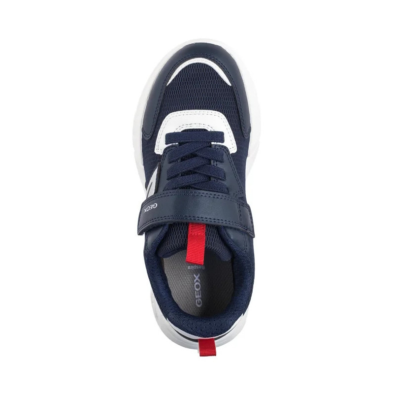 Geox J Loftus A - Mesh + Geobuck Navy/Red J55MQB 01454 C0735 (GE217-a) sportiniai bateliai