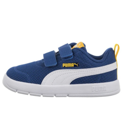 Puma Courtflex V3 Mesh Inf Clyde Royal-White-Yellow 398086-05 (PU619-b) sportiniai bateliai