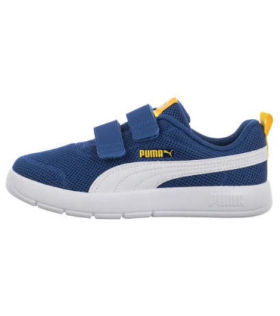 Puma Courtflex V3 Mesh PS Clyde Royal-White-Yellow 398085-05 (PU617-b) sportiniai bateliai