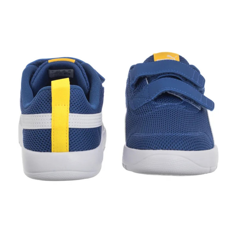 Puma Courtflex V3 Mesh PS Clyde Royal-White-Yellow 398085-05 (PU617-b) sportiniai bateliai
