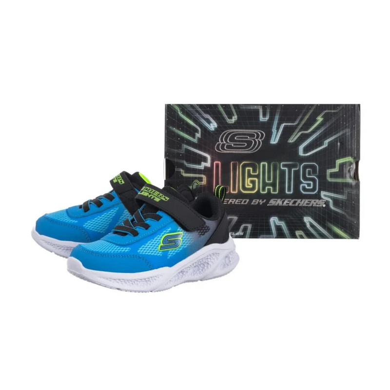 Skechers S Lights Skechers Meteor Lights Krendox Black/Blue 401495N/BKBL (SK239-a) sportiniai bateliai