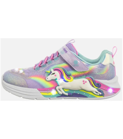 Skechers S Lights Unicorn Chaser Lavender/Multi 302298L/LVMT (SK247-a) sportiniai bateliai