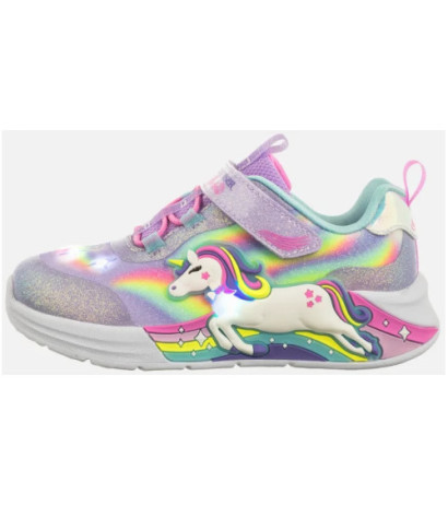 Skechers S Lights - Unicorn Chaser Lavender/Multi 302298N/LVMT (SK248-a) sportiniai bateliai