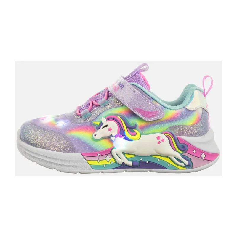 Skechers S Lights - Unicorn Chaser Lavender/Multi 302298N/LVMT (SK248-a) sportiniai bateliai
