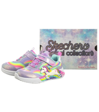 Skechers S Lights - Unicorn Chaser Lavender/Multi 302298N/LVMT (SK248-a) sportiniai bateliai