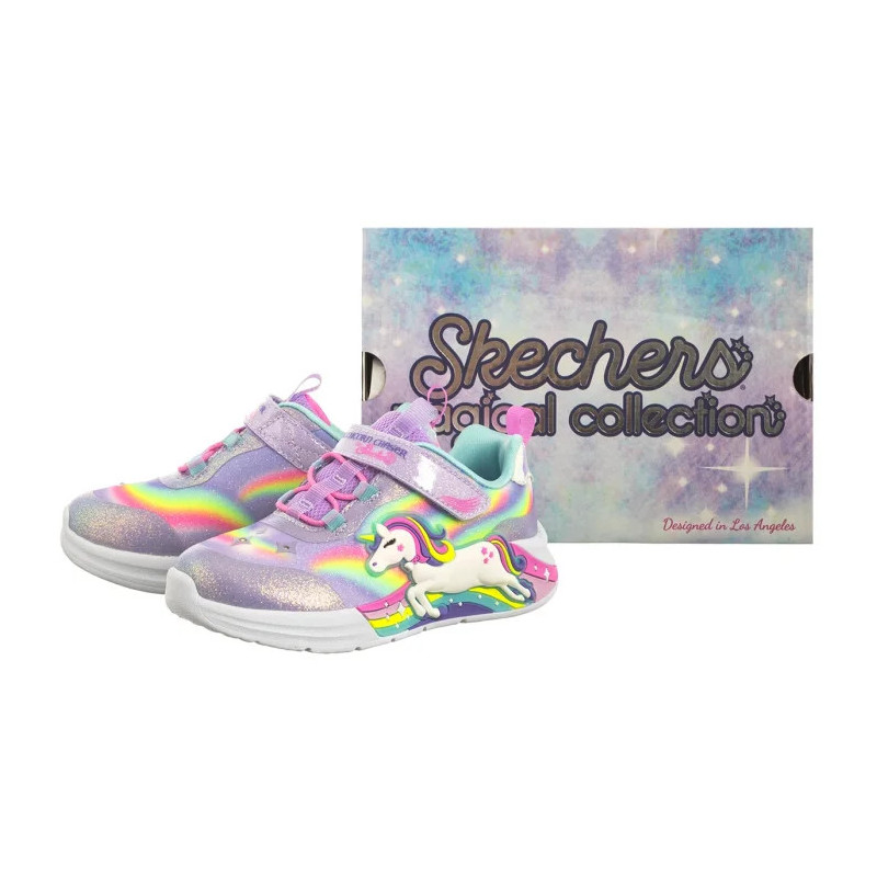 Skechers S Lights - Unicorn Chaser Lavender/Multi 302298N/LVMT (SK248-a) sportiniai bateliai