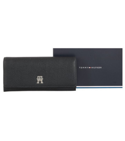 Tommy Hilfiger Th Emblem Large Flap Wallet AW0AW14221 BDS (TH611-a) rankinė