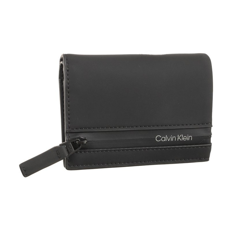 Calvin Klein Rubberized Bifold 6cc W/Coin Black K50K510895 BAX (CK346-a) rankinė
