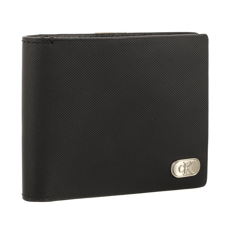 Calvin Klein Textured Bifold W/Coin Black K50K511475 BEH (CK403-a) rankinė