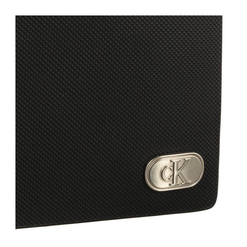 Calvin Klein Textured Bifold W/Coin Black K50K511475 BEH (CK403-a) rankinė