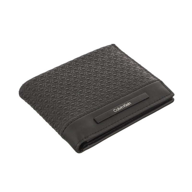 Calvin Klein Modern Bar Bifold 6Cc W/Bill Black Nano Mono K50K511374 0GL  (CK408-a) rankinė