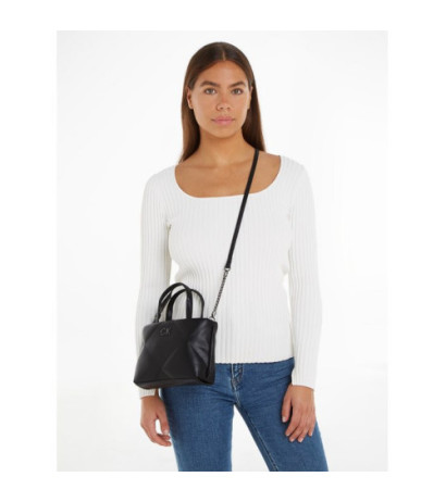 Calvin Klein Re-Lock Quilt Tote Mini Black K60K611340 BEH (CK438-a) rankinė