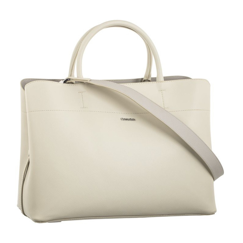 Calvin Klein Business Large Tote Saffiano DK Ecru/Sand Pebble K60K611674 PC4 (CK450-a) rankinė