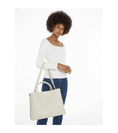 Calvin Klein Business Large Tote Saffiano DK Ecru/Sand Pebble K60K611674 PC4 (CK450-a) rankinė