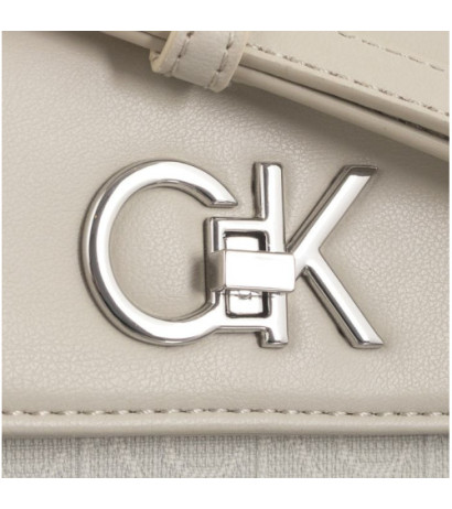 Calvin Klein Re-Lock Mini Crossbody Bag_JCQ Dk Ecru Jacquard Mono K60K611989 PC4 (CK478-a) rankinė