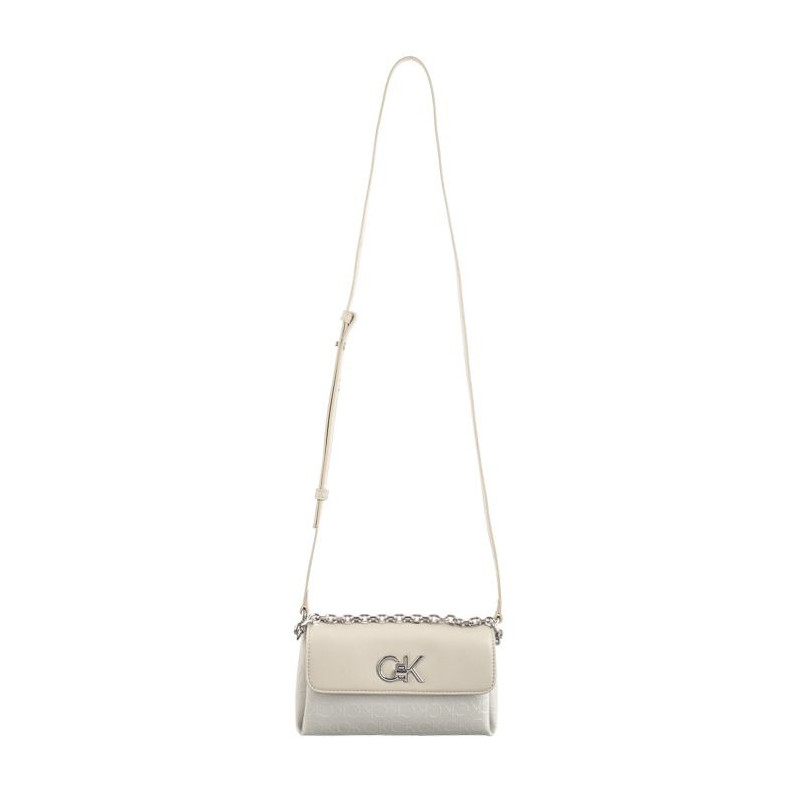 Calvin Klein Re-Lock Mini Crossbody Bag_JCQ Dk Ecru Jacquard Mono K60K611989 PC4 (CK478-a) rankinė