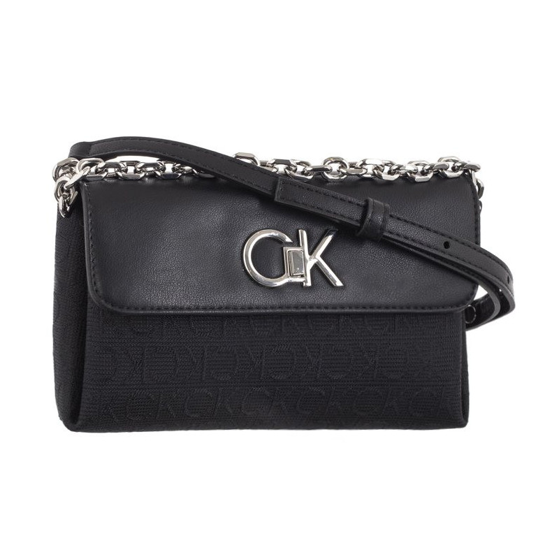 Calvin Klein Re-Lock Mini Crossbody Bag_JCQ Black Jacquard Mono K60K611989 0GK (CK478-b) rankinė