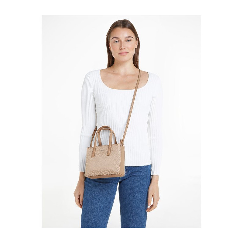 Calvin Klein CK Must Mini Tote Cantarelle Mono Jacquard K60K612277 0HE (CK518-a) rankinė