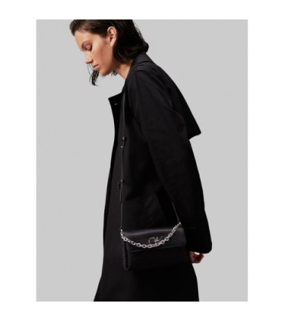 Calvin Klein Re-Lock Mini Crossbody Bag CK Black Mono Jacquard K60K612642 0GK (CK519-a) rankinė