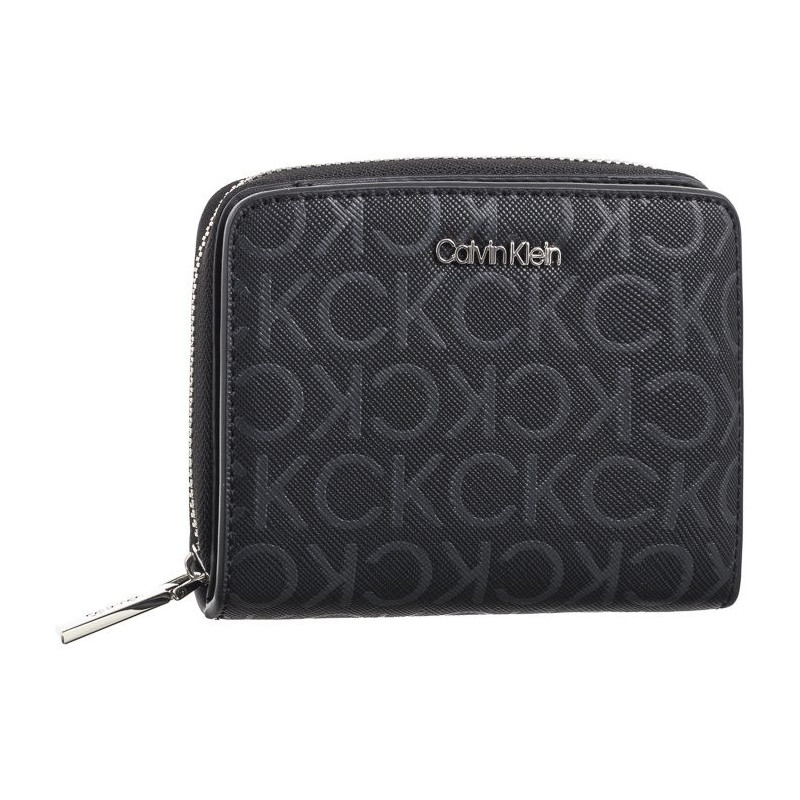 Calvin Klein CK Must MD Zip Around Mono Black Monogram Pu K60K612433 0GM (CK537-a) rankinė