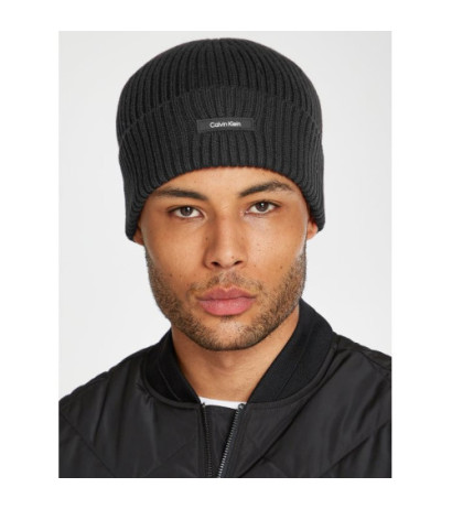 Calvin Klein Classic Cotton Rib Beanie Ck Black K50K512362 BEH (CK540-a) kepurė