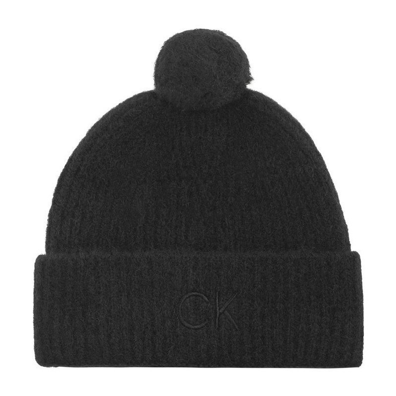 Calvin Klein CK Emboidery Airy Pompom Beanie Ck Black K60K612586 BEH (CK552-a) kepurė