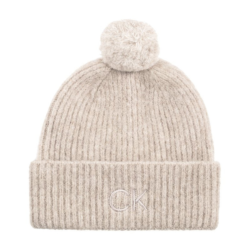 Calvin Klein CK Emboidery Airy Pompom Beanie Gray Morn K60K612586 PCJ (CK552-b) kepurė