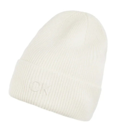 Calvin Klein CK Embroidery Fine Rib Beanie Lily White K60K612590 YAJ (CK554-c) kepurė