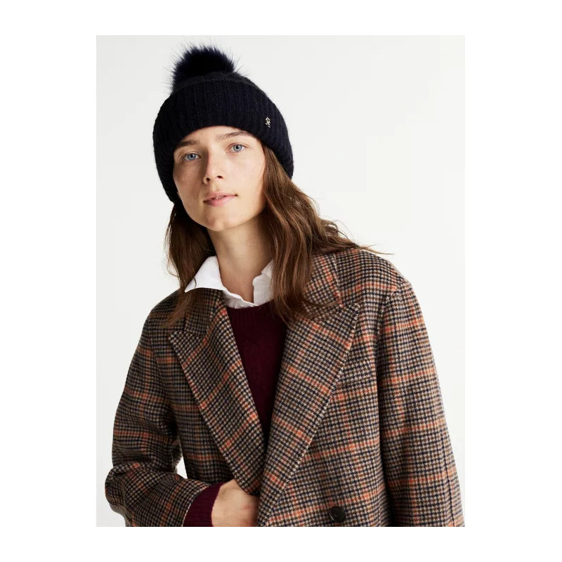 Tommy Hilfiger TH Timeless Beanie Cable AW0AW16989 DW6 (TH1183-b) kepurė