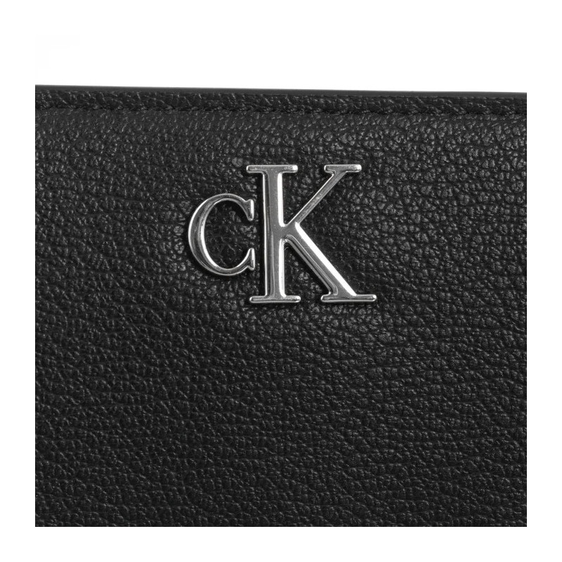 Calvin Klein Minimal Monogram Med Zip Around Black K60K612740 BEH (CK614-a) rankinė