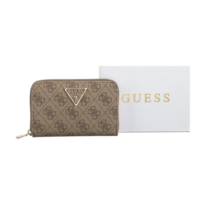 Guess Laurel Slg Medium Zip Around SWSG85 00140 Latte Logo (GU668-b) rankinė