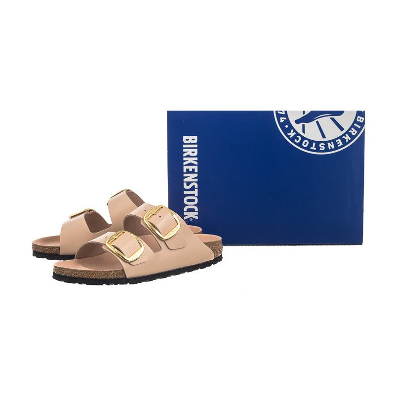 Birkenstock Arizona Big Buckle High-Shine New Beige 1026553 (BK239-b) Moteriški batai/šlepetės