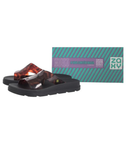 Zaxy Daily New AD RR285022/BH626 Czarny/Leopard (ZA200-a) Moteriški batai/šlepetės