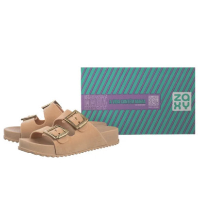 Zaxy Partner New AD RR285027/BG970 Beż Welur (ZA199-b) Moteriški batai/šlepetės