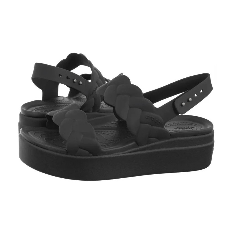 Crocs Brooklyn Woven Upper Lw Black/Black 209977-060 (CR383-b) bateliai