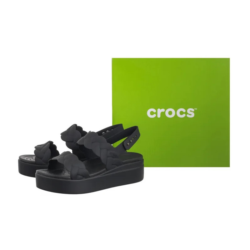 Crocs Brooklyn Woven Upper Lw Black/Black 209977-060 (CR383-b) bateliai
