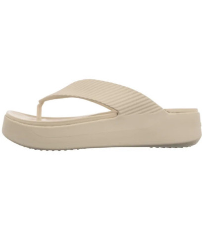 Crocs Getaway Groove Platform Flip Sandstone 210700-0LH (CR385-a) šlepetės