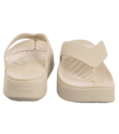 Crocs Getaway Groove Platform Flip Sandstone 210700-0LH (CR385-a) šlepetės