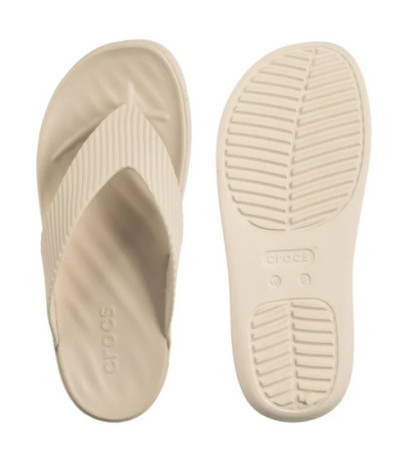 Crocs Getaway Groove Platform Flip Sandstone 210700-0LH (CR385-a) šlepetės