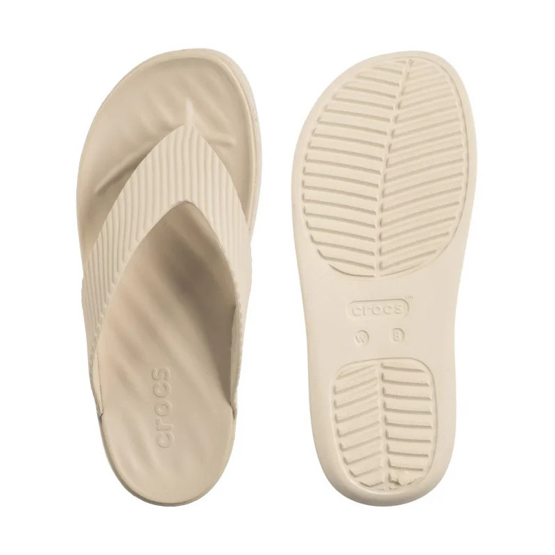 Crocs Getaway Groove Platform Flip Sandstone 210700-0LH (CR385-a) šlepetės