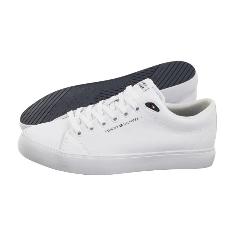 Tommy Hilfiger TH Hi Vulc Core Low Lth II Ess White FM0FM05511 YBS (TH1346-a) sportiniai bateliai
